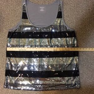 Lane Bryant Tops - Lane Bryant Sequin Shell tank top. Lane Bryant Tops - Lane Bryant Sequin Shell tank top.